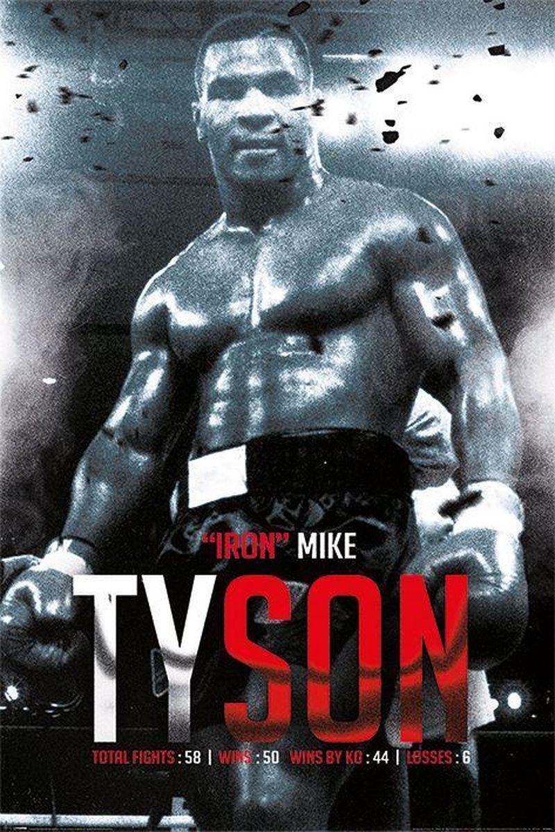 bol.com | Mike Tyson Boxing Record - Maxi Poster