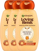 Garnier Loving Blends Shampoo - 3 x 250 ml - Honing Goud - Voordeelverpakking