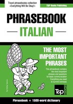 English-Italian phrasebook and 1500-word dictionary