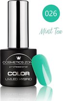 Cosmetics Zone UV/LED Hybrid Gel Nagellak 7ml. Mint Tea 026