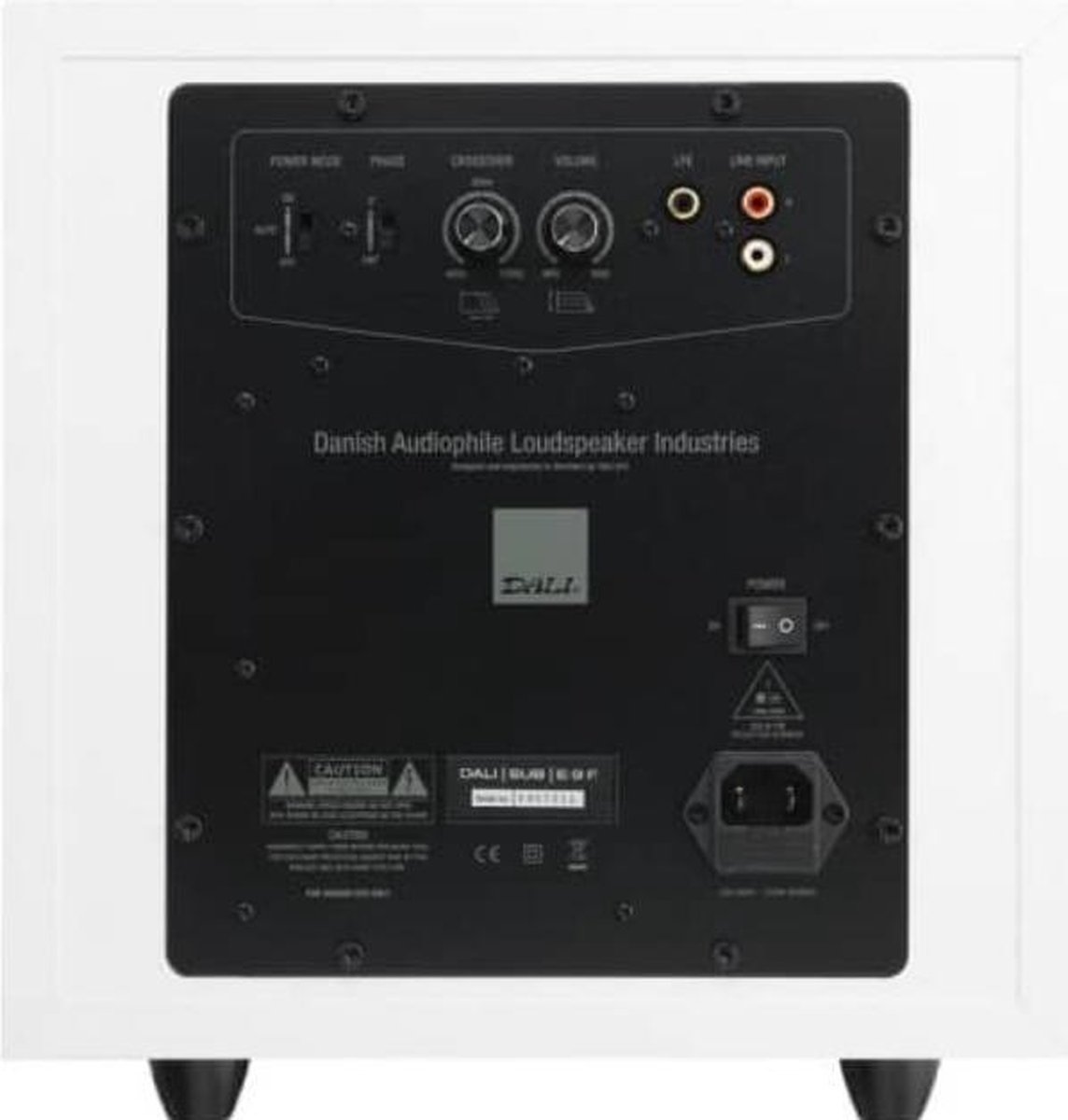 Dali E9 F Active subwoofer 170W Wit