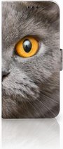Bookcase Hoesje Geschikt voor Samsung Galaxy A5 2017 Britse Kat Design