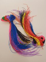 Scoubidou draden touwtjes - 400 stuks van 80 cm - 5 kleuren