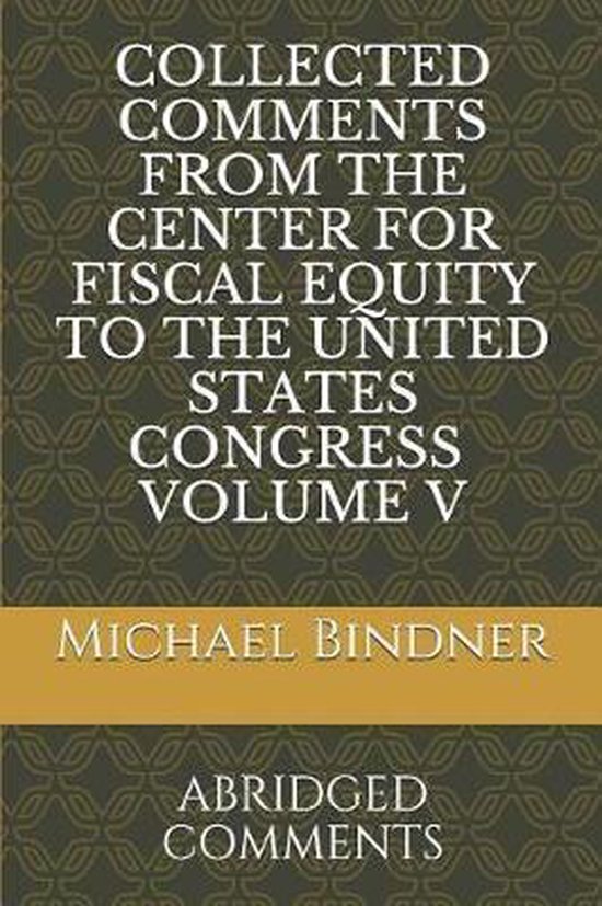 Collected Comments from the Center for Fiscal Equity to the  ... - cover