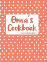 Oma's Cookbook Peach Polka Dot Edition