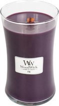 Woodwick Hourglass Large Geurkaars - Fig