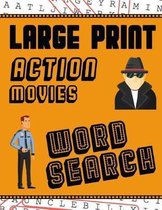 Large Print Puzzle Books- Large Print Action Movies Word Search