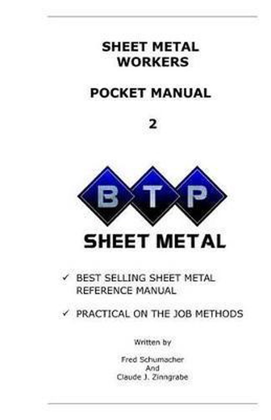 Sheet Metal Workers Pocket Manual 9781945660986 Calude Zinngrabe