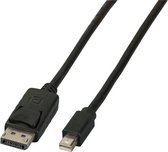 EFB Mini Displayport - Displayport Kabel, St-St, 3m, zwart