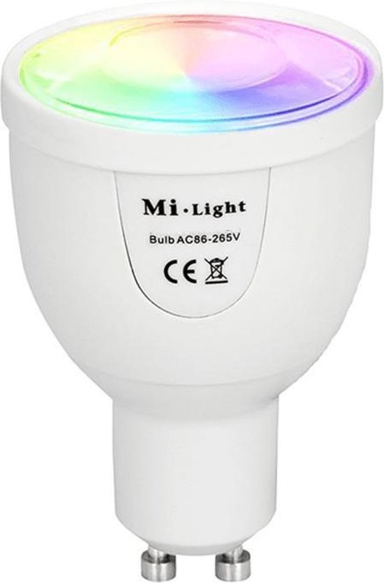 capsule Leugen mannelijk Mi light Wifi lamp - GU10 - Kleur + Warm/ koud wit | bol.com