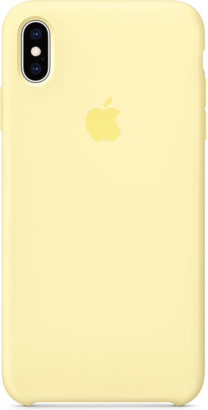 schrijven Meter contrast Apple - Achterzijde behuizing voor mobiele telefoon - silicone - mellow geel  - voor... | bol.com