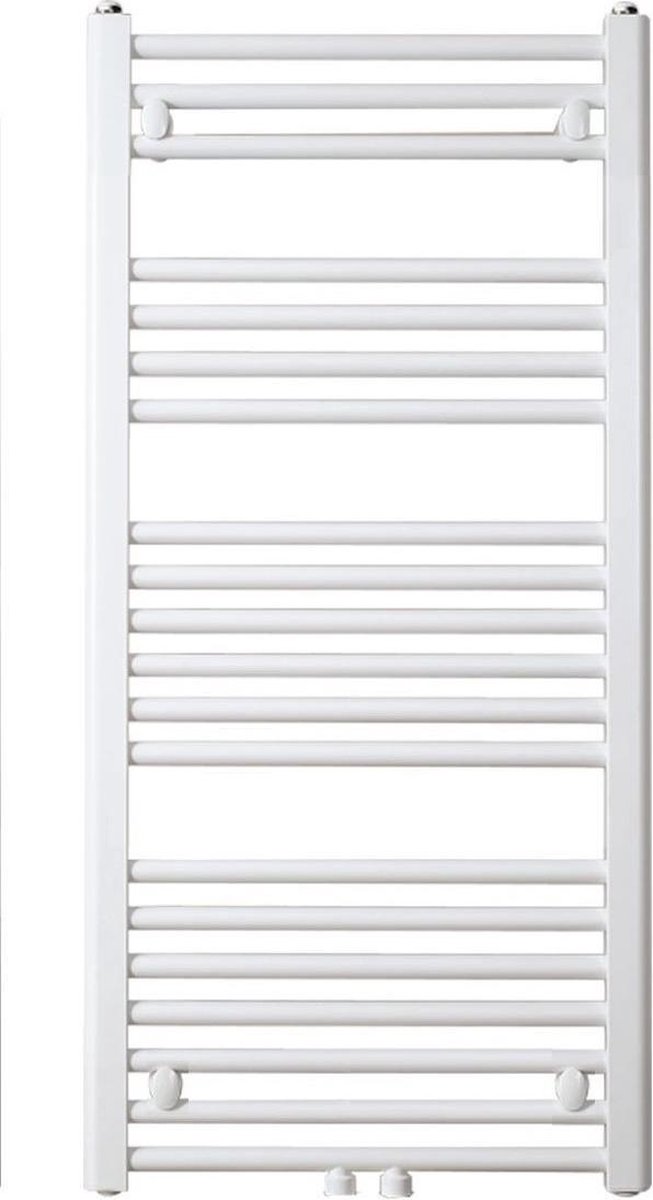 HANDDOEKRADIATOR MIDDENONDERAANSLUITING 600x1200 mm 717 Watt WIT