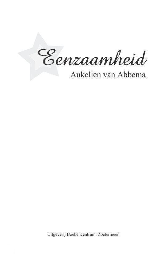 Titelpagina met de tekst 'Eenzaamheid' en een ster.