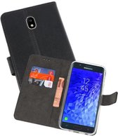 Booktype Telefoonhoesjes - Bookcase Hoesje - Wallet Case -  Geschikt voor Samsung Galaxy J7 2018 - Zwart