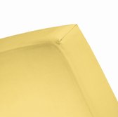 Damai - Hoeslaken (tot 25 cm) - Double Jersey - 80/90 x 200/210/220 - 100 x 200 cm - Lemon