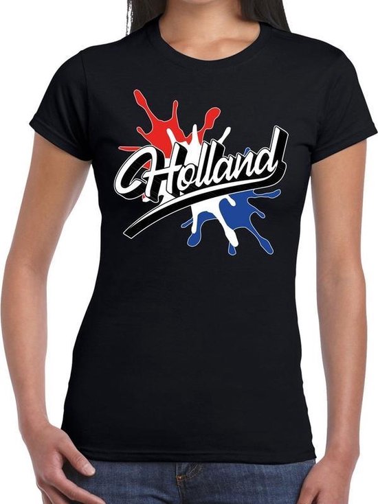 Holland landen t-shirt spetter voor dames - supporter/landen kleding Nederland XL | bol.com