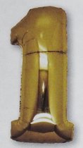 folie ballon cijfer 1, goud 92 cm