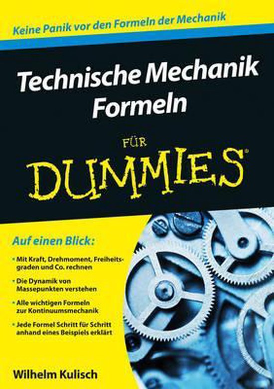 Technische Mechanik Formeln fur Dummies - cover