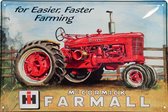 Wandbord - McCormick Farmall Tractor -20x30cm-