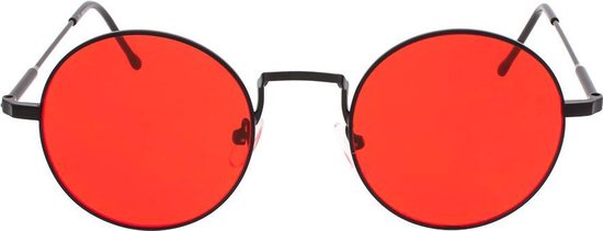 Icon Eyewear Zonnebril PINCH - Mat Zwart montuur - Rode glazen | bol.com