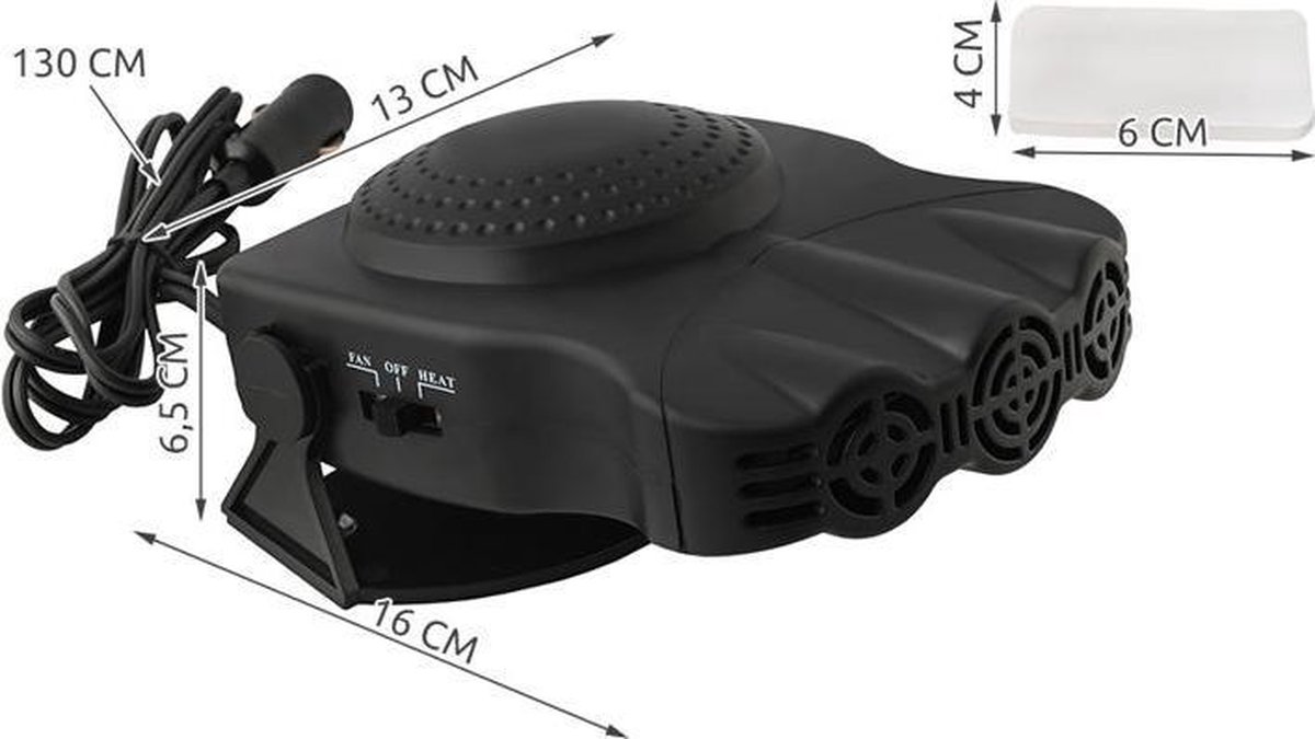 Auto ventilator - 14cm - 12V - Met sigarettenplug - PROLECH - de webshop  voor mannen