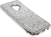 Bling bling hoesje zilver Geschikt voor Samsung Galaxy S9 Plus