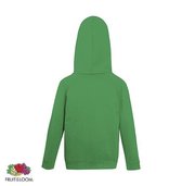 Sweat à capuche Fruit of the Loom Kids - Taille 116 - Couleur Kelly Green