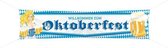 Folat Banner Oktoberfest 180 X 40 Cm Polyester Blauw/wit