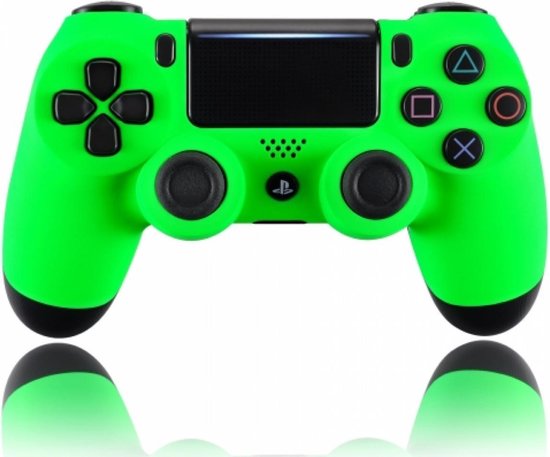 Soft Touch Neon Green - Manette personnalisée PlayStation PS4 Wireless  Dualshock 4 V2 | bol.com