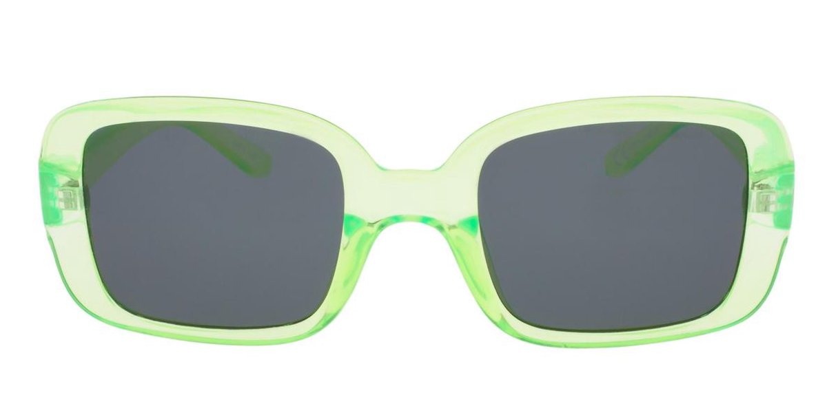 Icon Eyewear Zonnebril DORYS - Neon groen montuur - Grijze glazen