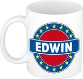 Edwin naam koffie mok / beker 300 ml  - namen mokken