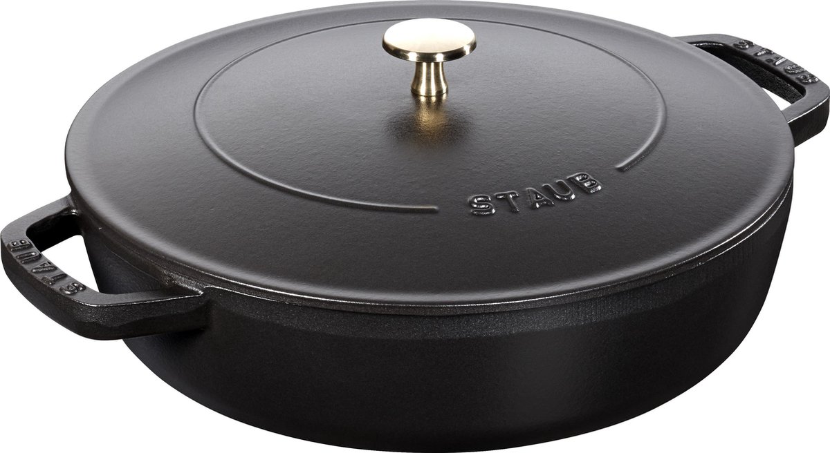 Staub Hapjespan Chistera - Zwart - ø 24 cm / 2.4 liter