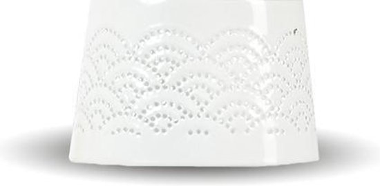 Foto: Spaas kapje lace wit voor glas