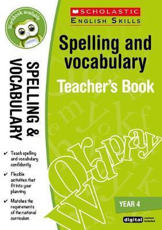 Spelling And Vocabulary Teacher'S Book (Year 4) - cover