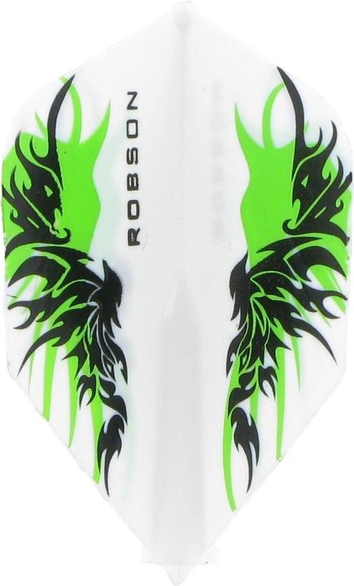 Robson Standaard Tribal Dartflights - Finn White van Robson — afbeelding 2