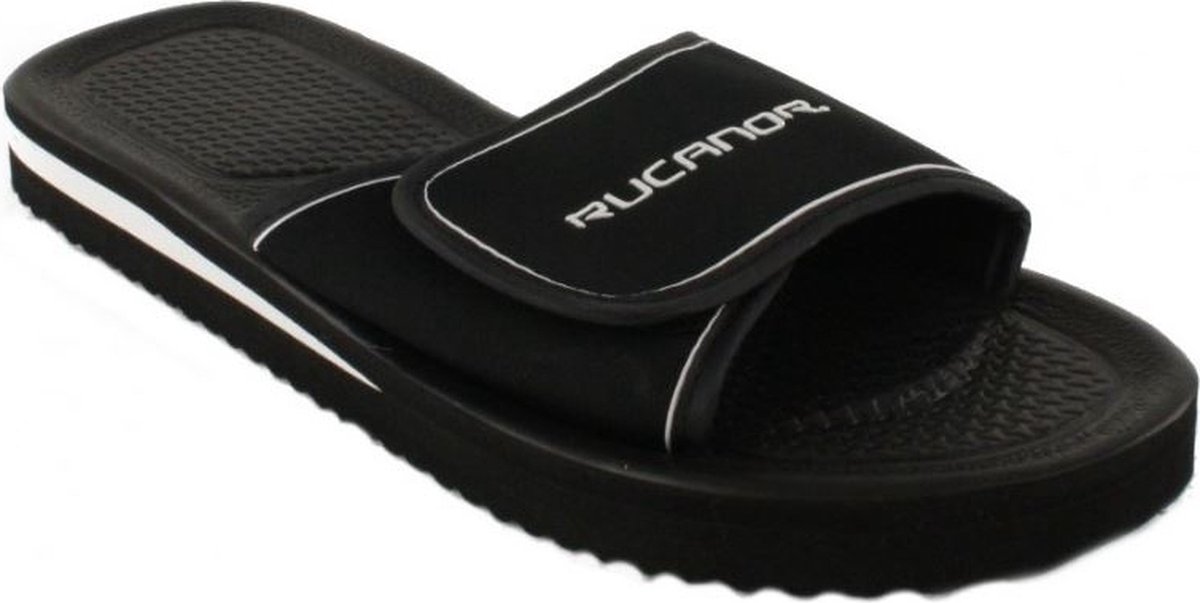 Rucanor Badslippers Santander Unisex Zwart Maat 40