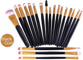 Make-up Brush Set Professional - 20 stuks - Black Gold