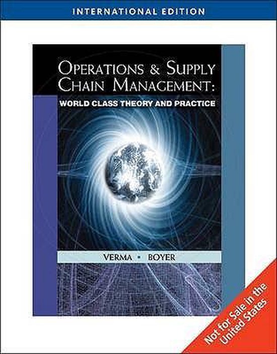 Operations and Supply Chain Management