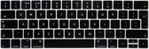 Toetsenbord bescheming - Siliconen cover voor Macbook PRO 13/15 inch (Touch Bar) 2016/2017/2018/2019 A1706 A1708 A1989