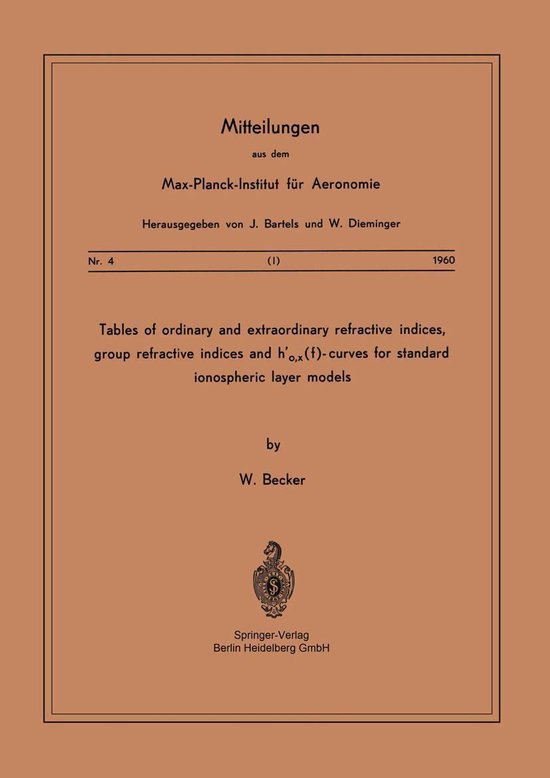 Physics and Astronomy (R0) - Tables of Ordinary and Extraord ... - cover