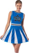 Blue Star | Cheerleader kostuum voor dames | Carnavalskleding | Maat S | Blauw