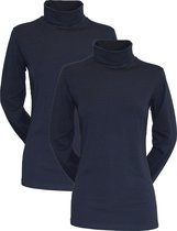 Campri Skipully (2-PACK) - Wintersportpully - Dames - Maat S - Donkerblauw