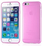 Apple iPhone 6 Plus 5.5 Inch, 0.3mm Ultra Thin Matte Soft Back Skin case Transparant Roze Pink