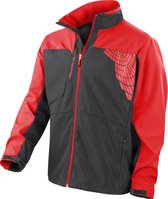 Spiro team 3 layer softshell jacket, Kleur Zwart/Rood, Maat S