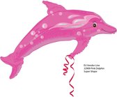 Roze Dolfijn Folieballon