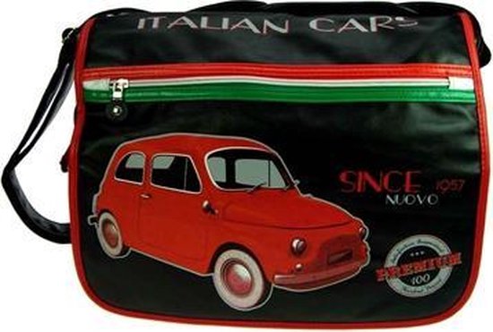 Creaciones Jugavi  - Unisex  - Schoudertas Zwart - Italian Cars