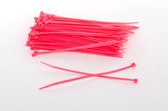 Kabelbinders/tyraps roze. 300mm x 4.8 mm. 10x100 stuks + Kortpack pen (099.3207)