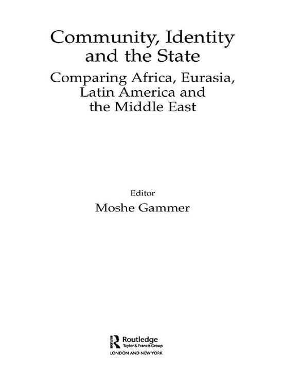 Community, Identity and the State - cover