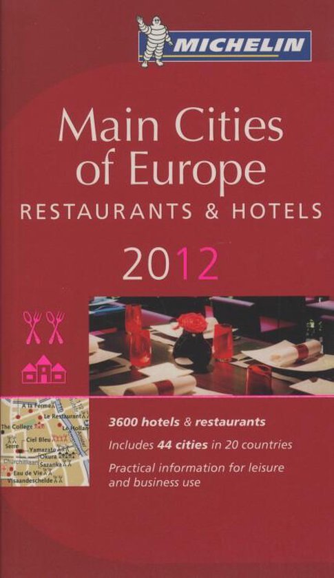 Main Cities Of Europe 2012 Michelin Guide - cover