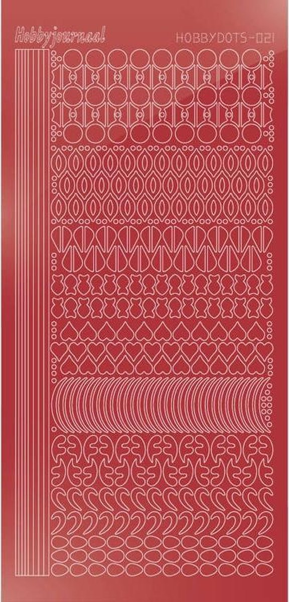 Hobbydots  Sticker - Spiegel - Kerst Rood